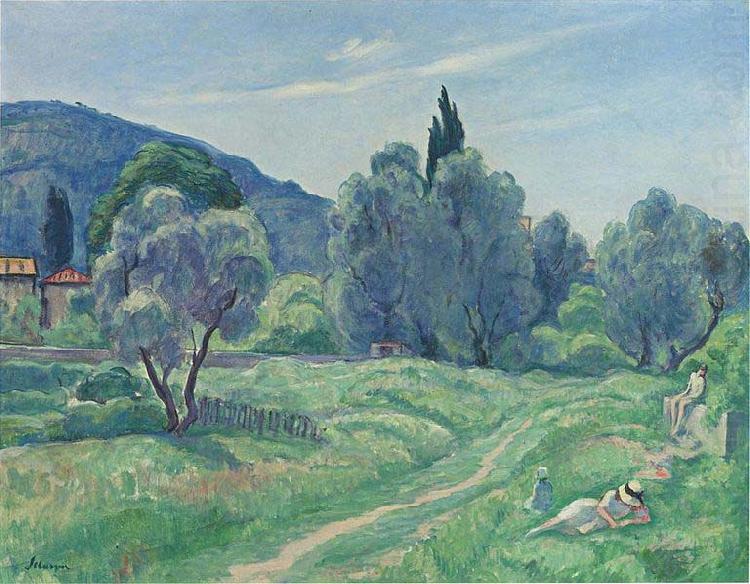 Henri Lebasque Prints Olive Trees in Afternoon at Cannes china oil painting image